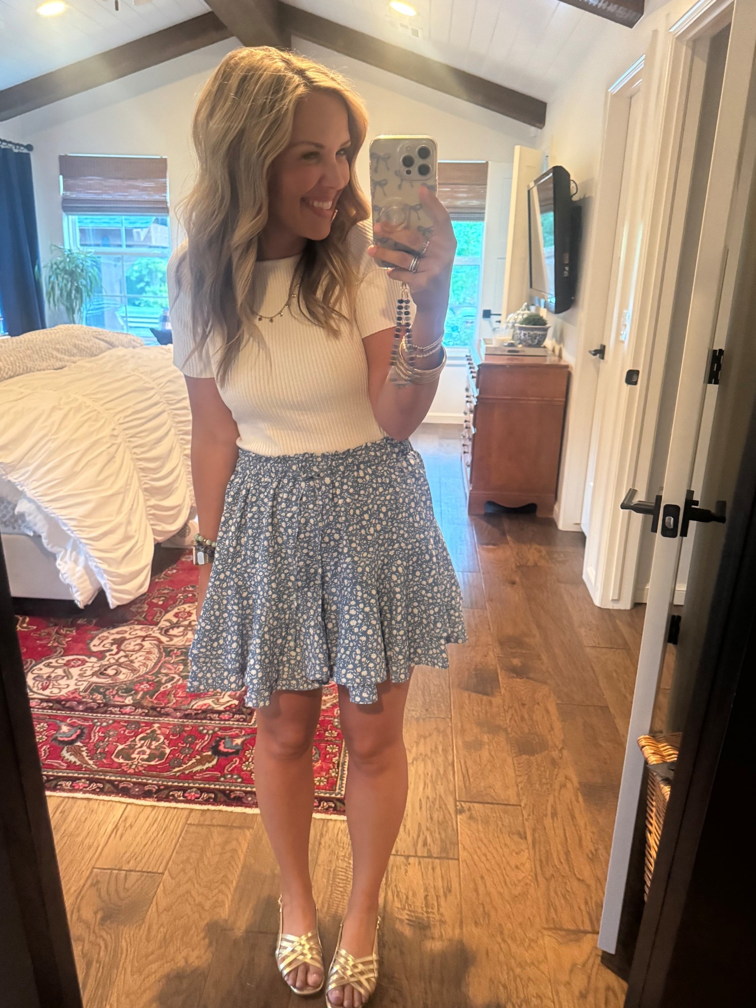 This is the cutest squirt and it holds up well in Oklahoma wind ha ha… And I love this ribbed top to go with jeans transitioning into fall! 

#LTKStyleTip #LTKSeasonal #LTKSaleAlert