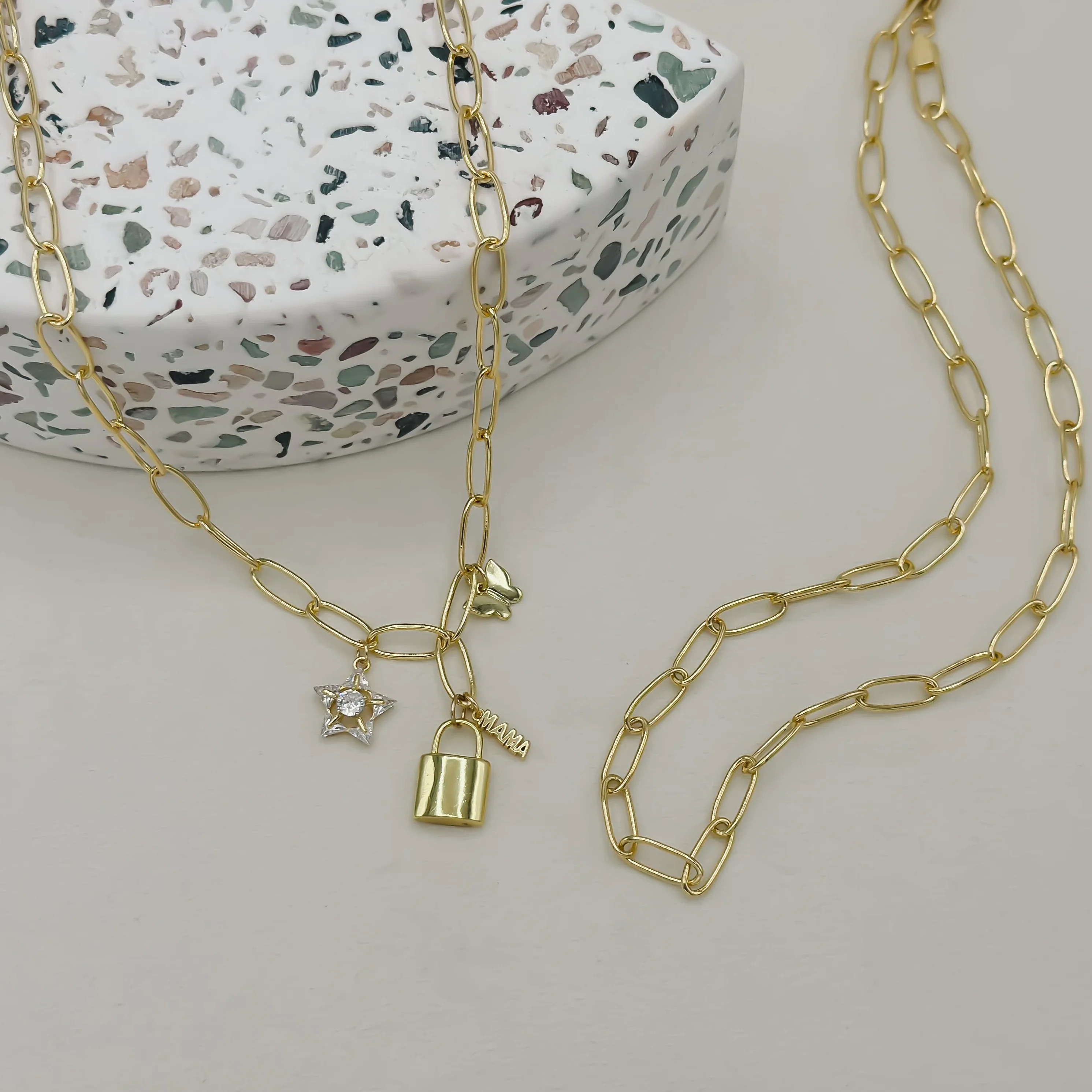 Hunter Paperclip Chain Layering Necklace | Jonesy Wood