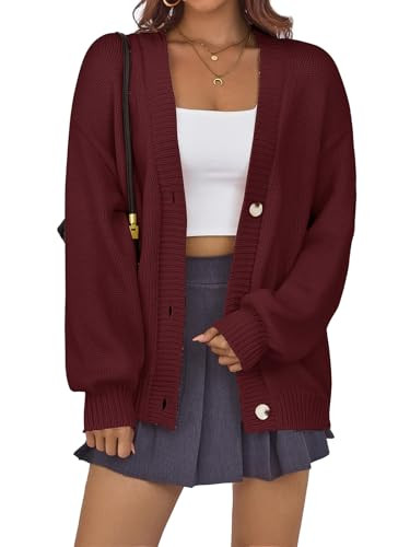 Arolina Cardigan Sweaters for Women Chunky Knit Long Sleeve Button Down Sweater 2025 Fall Trendy ... | Amazon (US)