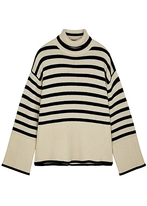 Striped roll-neck wool-blend jumper | Harvey Nichols (Global)