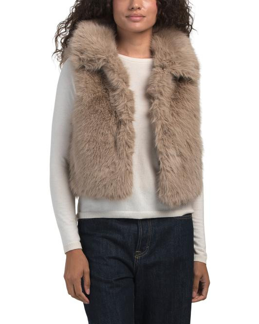 Faux Fur Vest | TJ Maxx