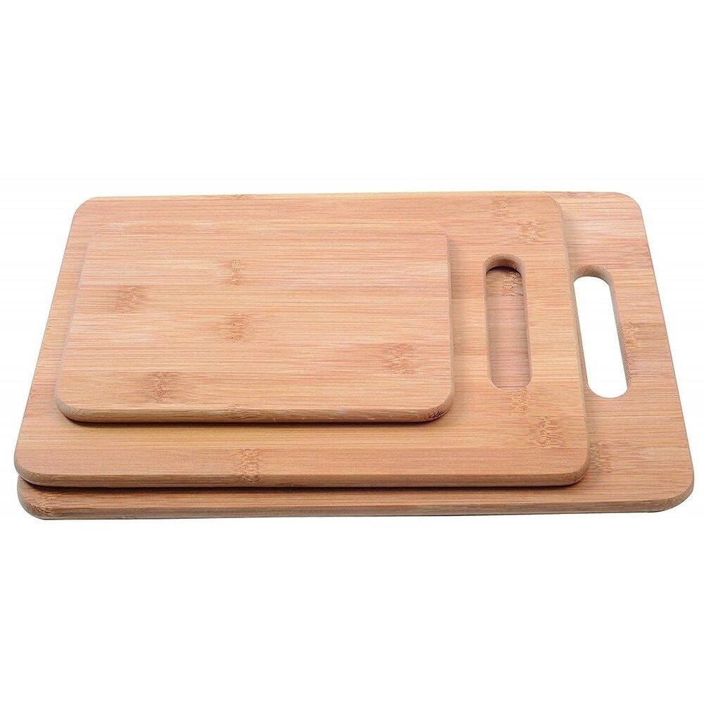 Melange Warp-Resistant Bamboo Cutting Board Set of 3, (Large, Medium & Small) | Bed Bath & Beyond