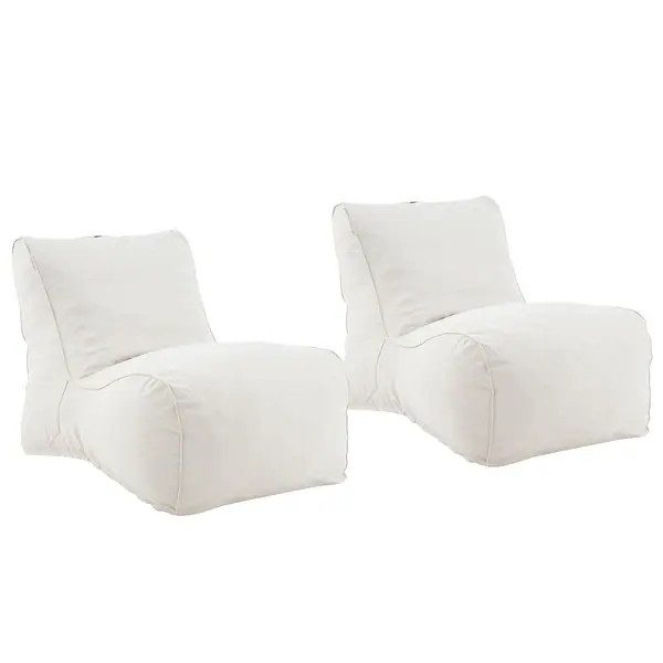Christopher Knight Home - Moira Modern Outdoor Upholstered Bean Bag Chair with Shredded Foam Fill | Bed Bath & Beyond