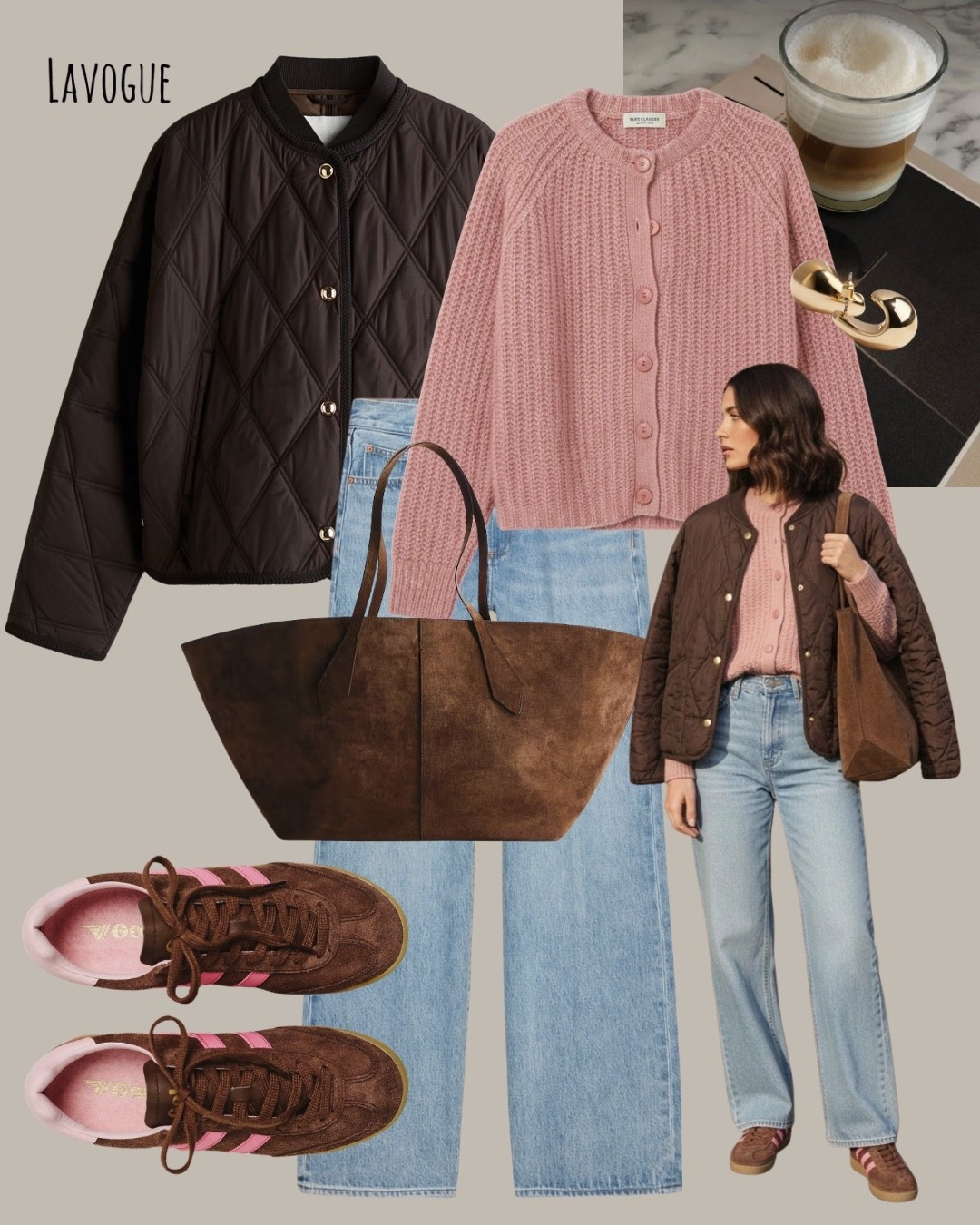 An alpaca pink cardigan under a brown quilted jacket adds the prettiest pop of color. Paired with classic jeans, matching sneakers, and a brown bag to pull it all together.
Cozy, polished, and perfect for everyday ✨. Be spring ready!!

Shop Below 👇🏼 

#LTKSeasonal #LTKootd #LTKmomlife
