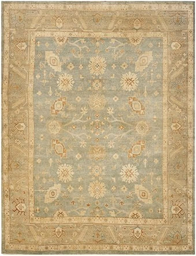 SAFAVIEH Oushak Collection Area Rug - 6' x 9', Light Blue & Beige, Hand-Knotted Traditional Orien... | Amazon (US)