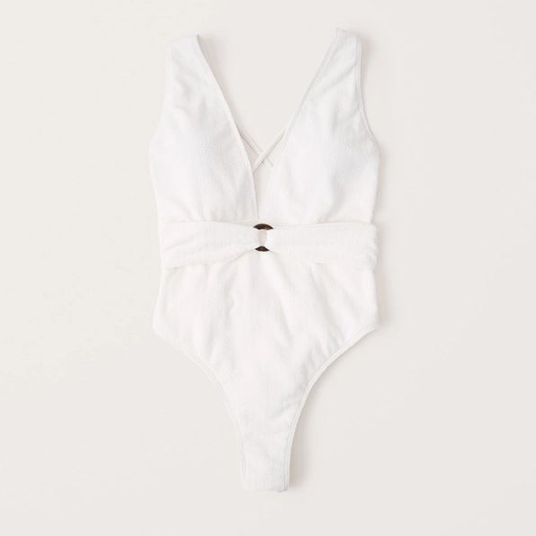 Deep-V One Piece Swimsuit | Abercrombie & Fitch (US)