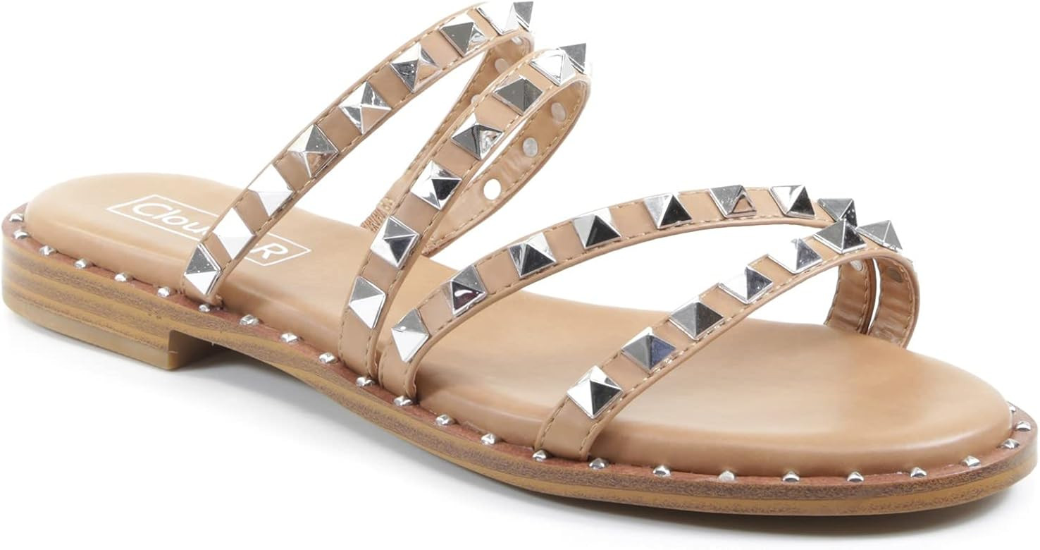 CloudAir Horizen Women's Studded Sandals | Amazon (US)