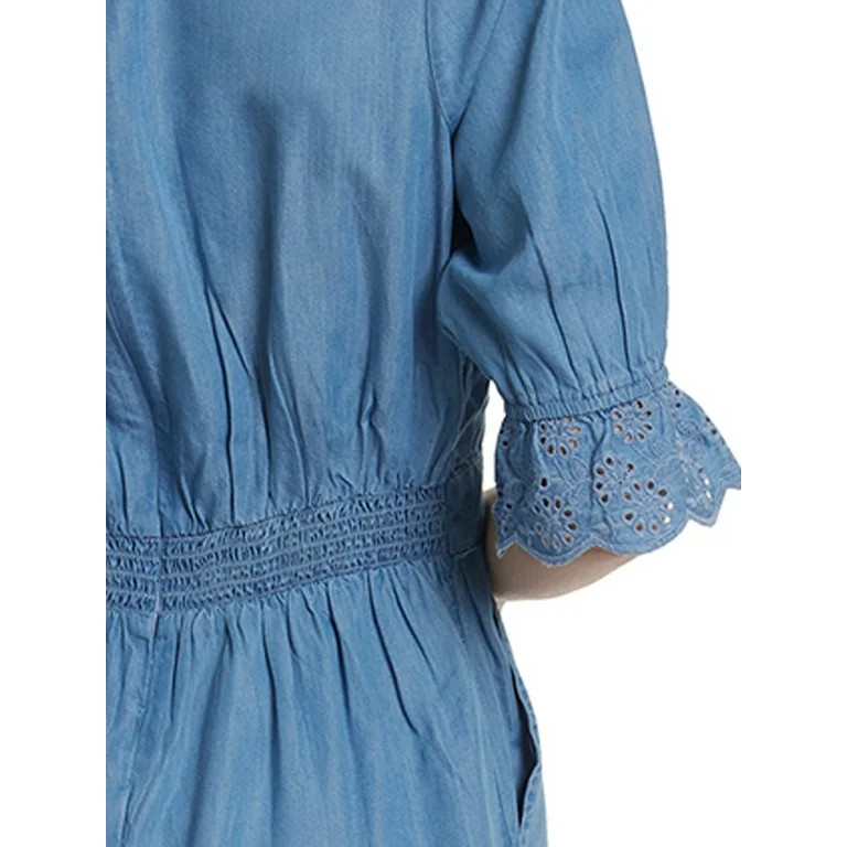 Jessica Simpson Women's Flounce Hem Romper - Walmart.com | Walmart (US)