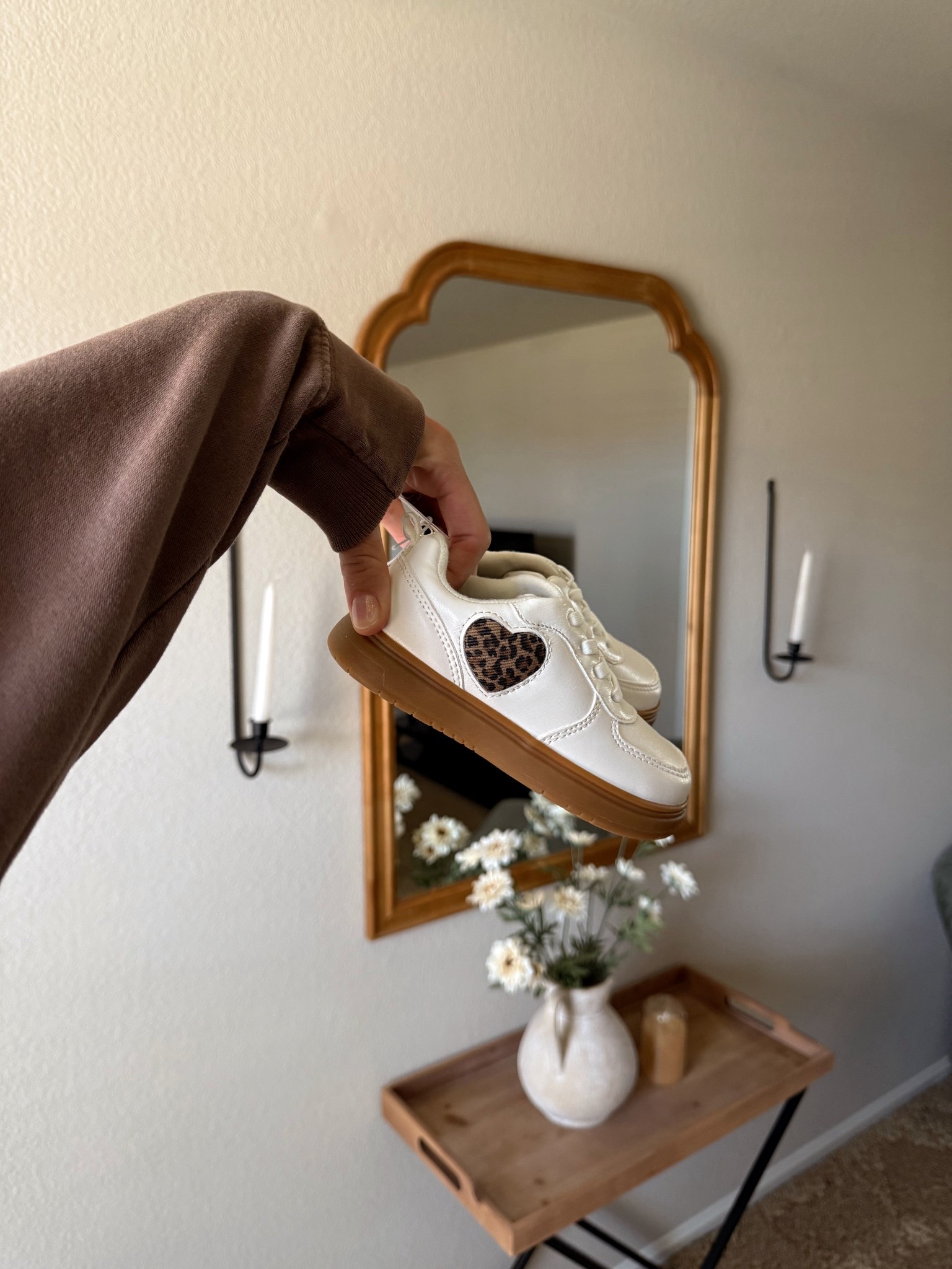 The cutest toddler girl sneakers! 🍁🤎