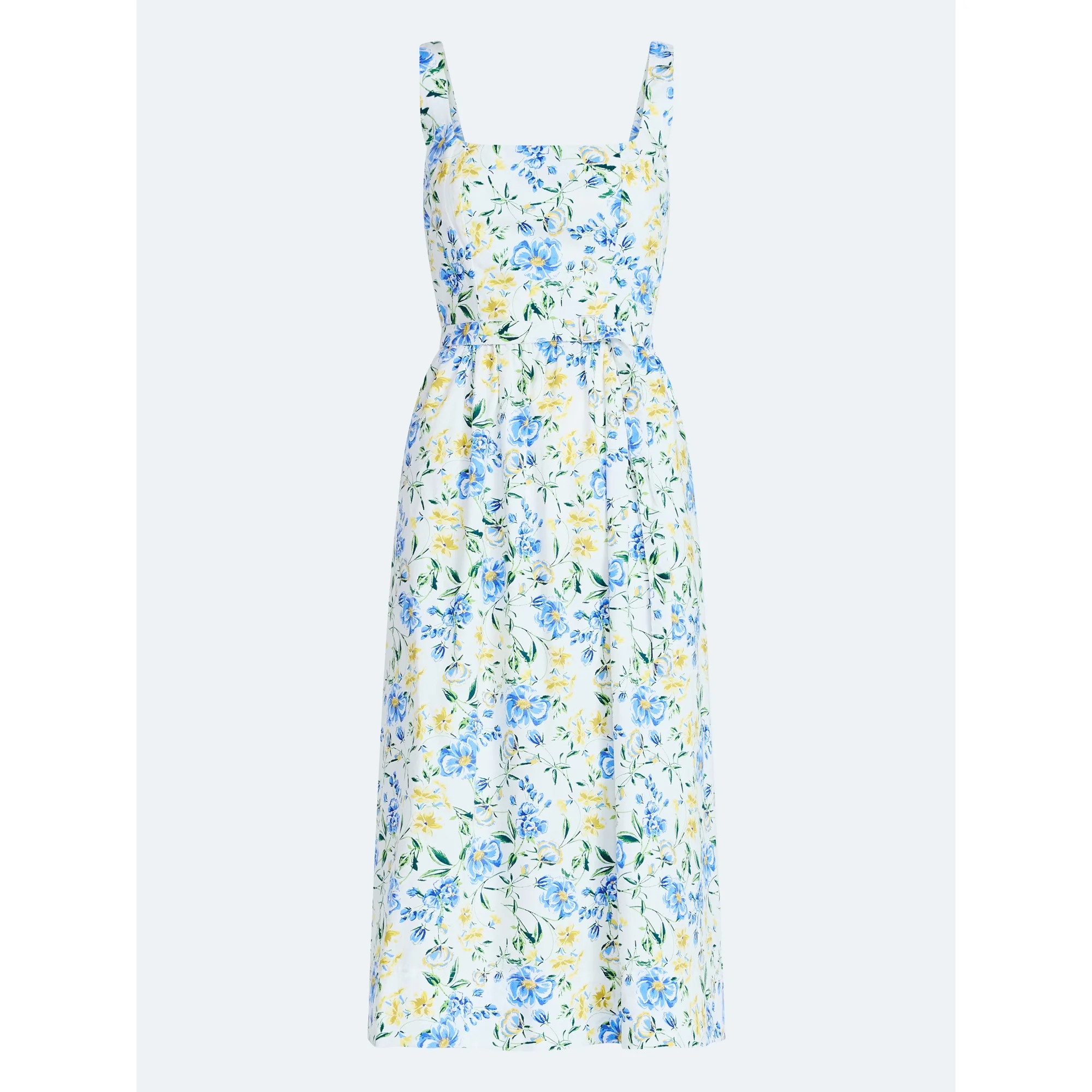Free Assembly Women’s and Women's Plus Sleeveless Belted Cotton Midi Dress, Sizes XS-4X | Walmart (US)