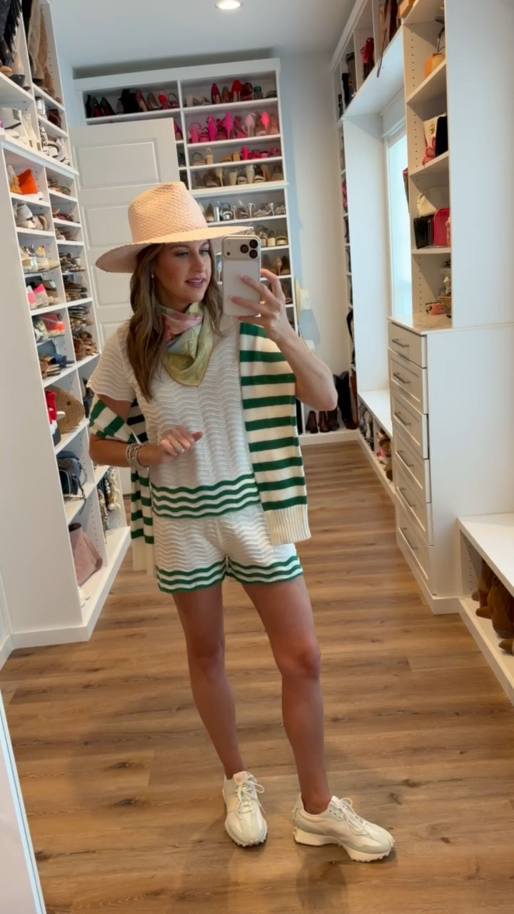 In a small set, small cardigan, sneakers, hat and accessories for spring - fits tts.

#LTKSeasonal #LTKgrwm #LTKootd