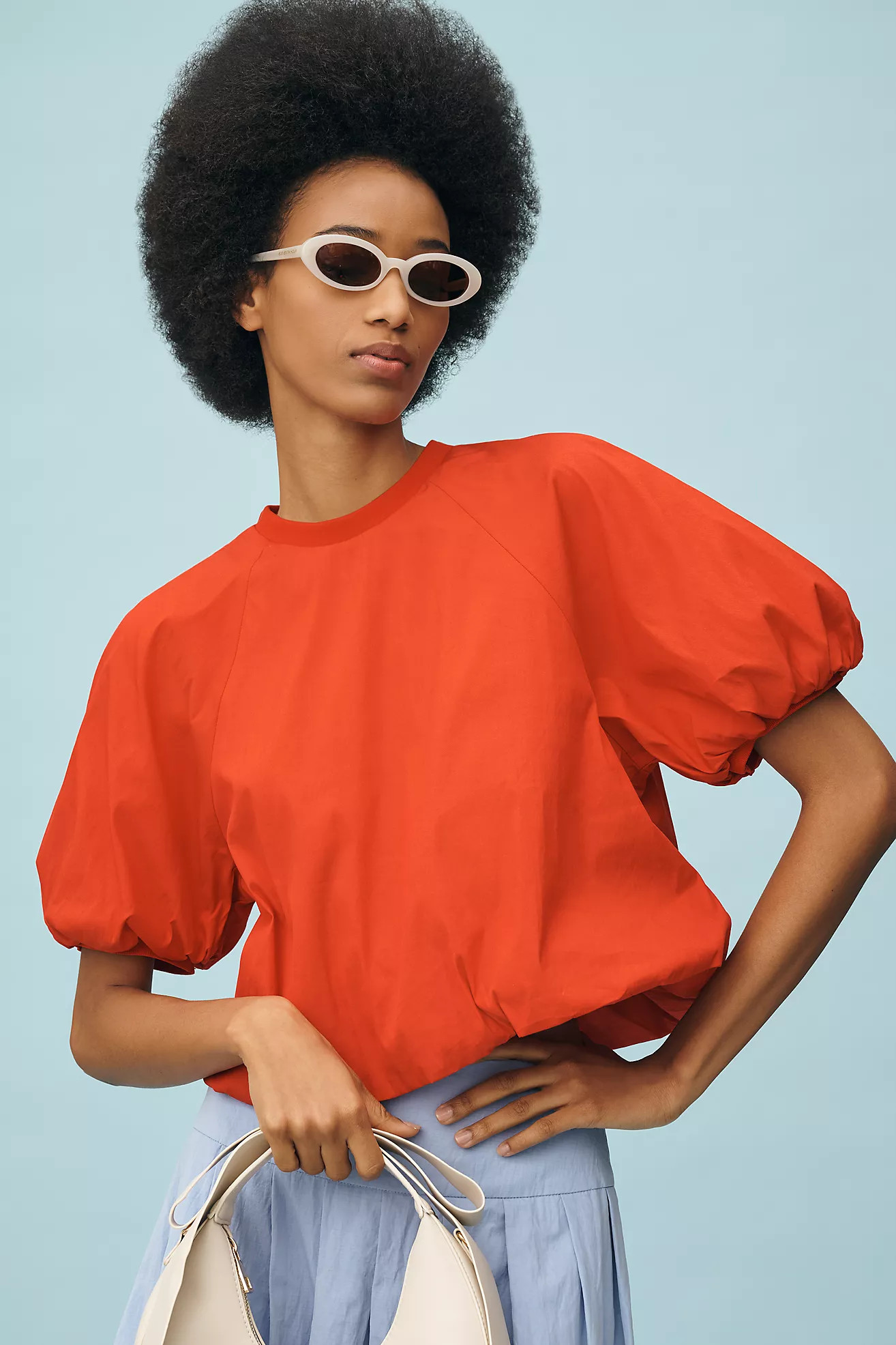 Maeve Short-Sleeve Crew-Neck Top | Anthropologie (US)