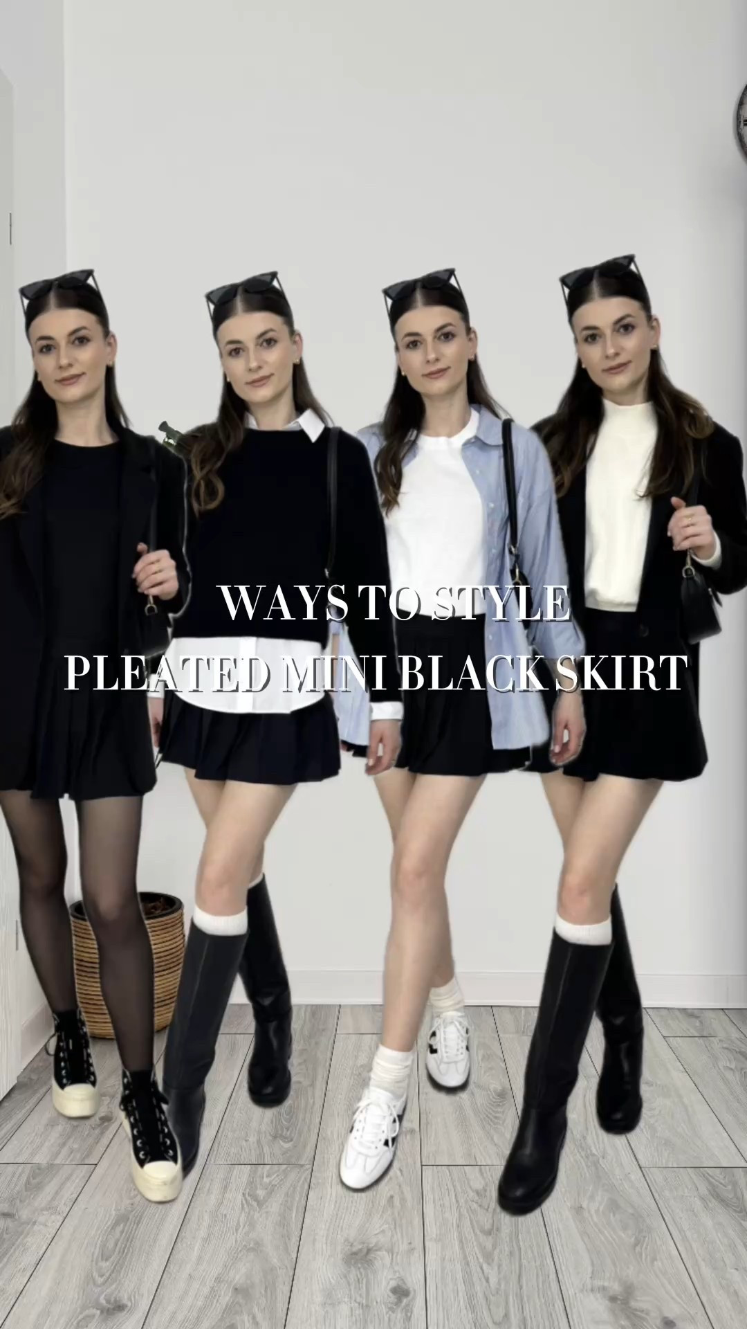 10 ways to style a pleated black mini skirt! 🖤✨ From casual to chic, this versatile piece is perfect for every occasion. Which look do you like the most? 💬 #IlaStylesDiary 


#LTKeurope #LTKspring #LTKworkwear