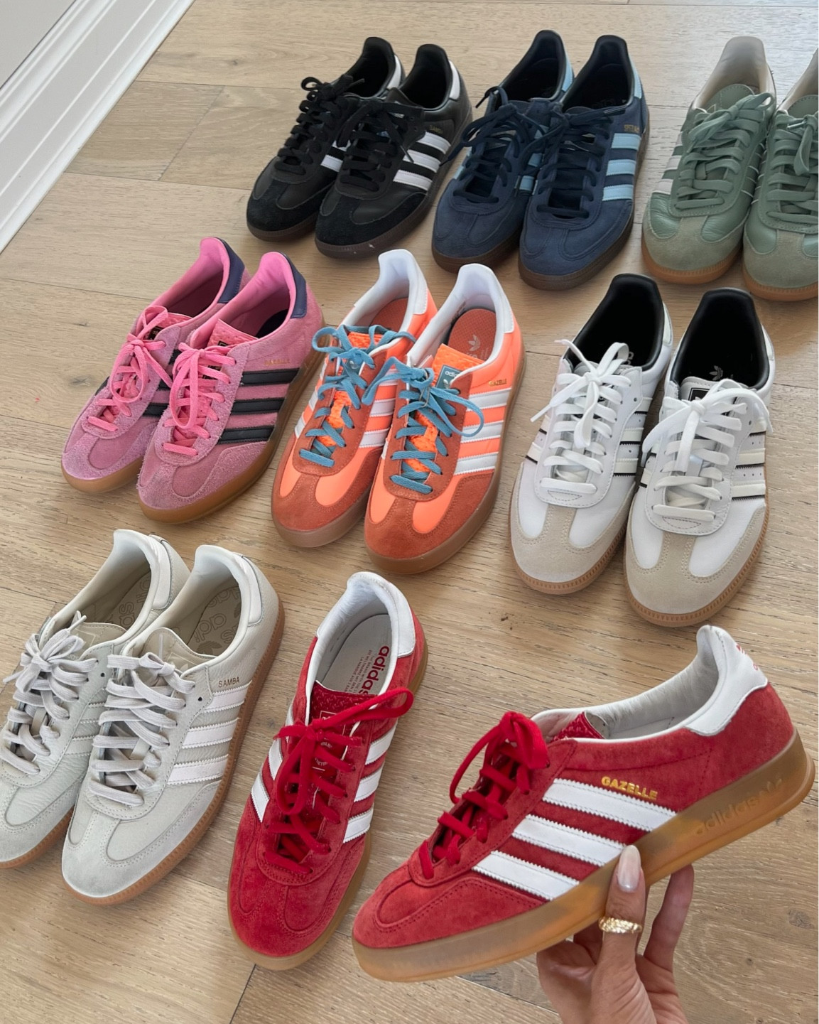Obsessed with all the colorful adidas 🤩@adidas #createdwithadidas #adidaspartner

Adidas, colorful adidas, red adidas, pink adidas, adidas samba, back to school shoe, teen girl shoe, teen sneaker, adidas gazelle, adidas handball, adidas spezial, mom shoe, Christine Andrew 

#LTKStyleTip #LTKBacktoSchool #LTKShoeCrush