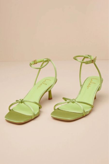 Shop party sandals! The Hewett Lime Satin Ankle Strap Low Heel Sandals are under $50.

Keywords: Heels, sandals, beach party, vacation outfit, vacation heels, vacation sandals, travel outfit, summer outfit, spring outfit, party heels, party outfit 

#LTKFindsUnder50 #LTKParties #LTKShoeCrush