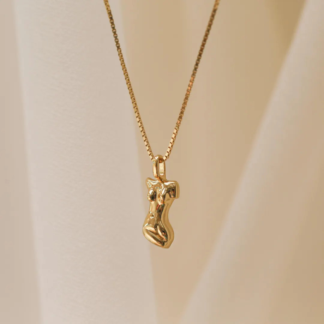 Body Pendant Necklace by CaitlynMinimalist \u2022 Silhouette Necklace \u2022 Women Empowerment Je... | Etsy (Global)