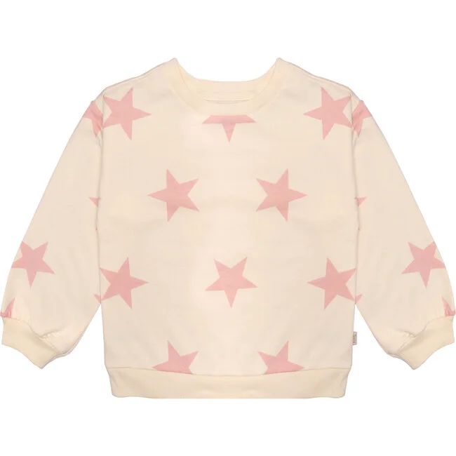 Frankie Sweatshirt, Signature Pink Stars | Maisonette