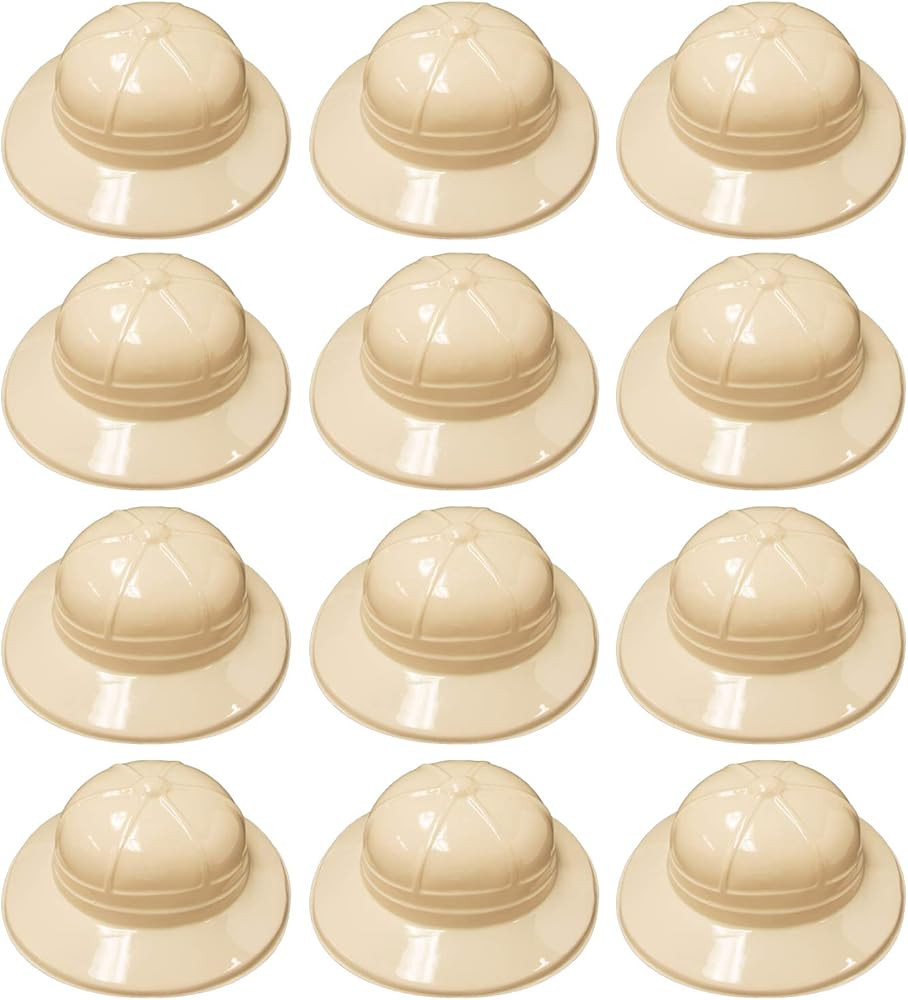 Super Z Outlet Safari Party Hats Plastic Jungle Theme Animals Explorer Pith Halloween Costume Toy... | Amazon (US)