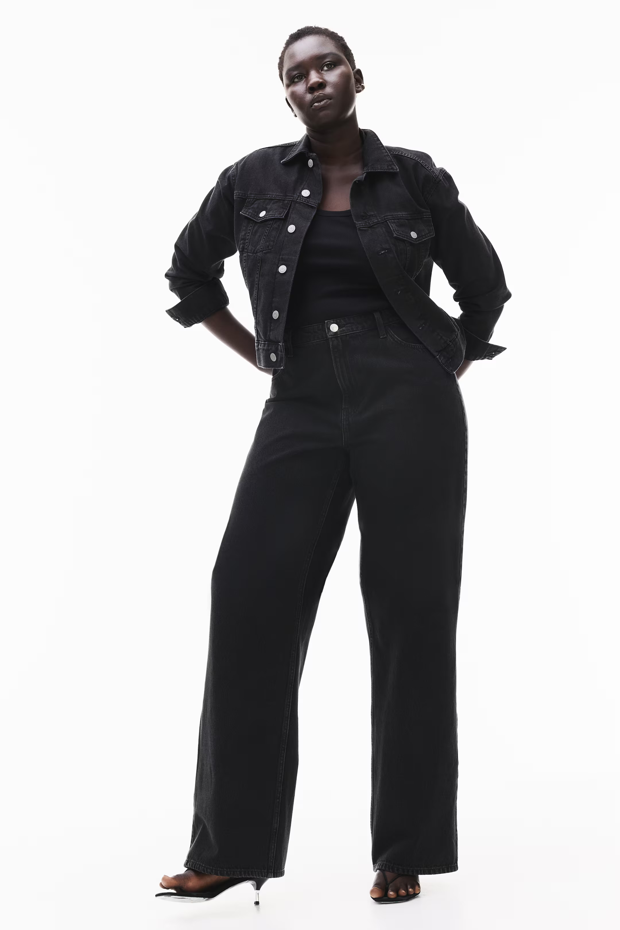 Curvy Fit Wide Ultra High Jeans | H&M (UK, MY, IN, SG, PH, TW, HK)