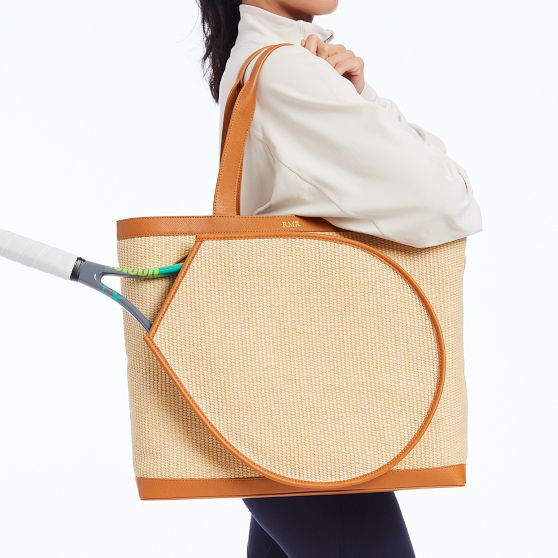 Raffia Tennis Tote | Mark and Graham