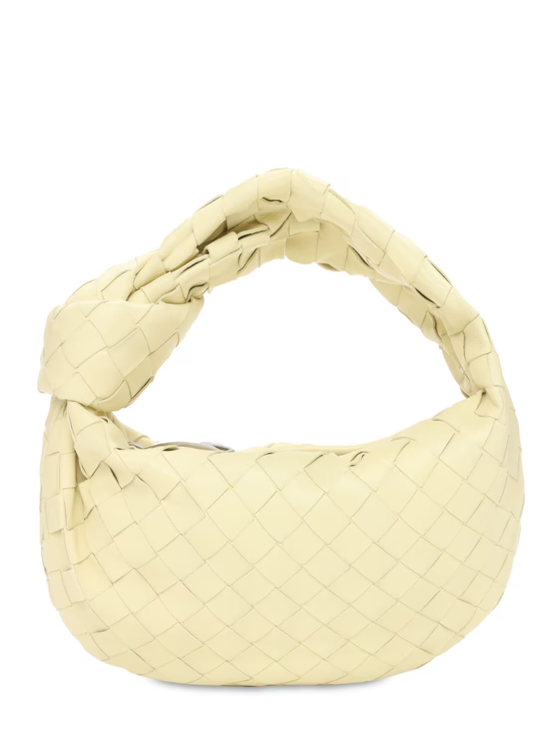 Bottega Veneta - Mini jodie intrecciato leather bag - Ice Cream | Luisaviaroma | Luisaviaroma
