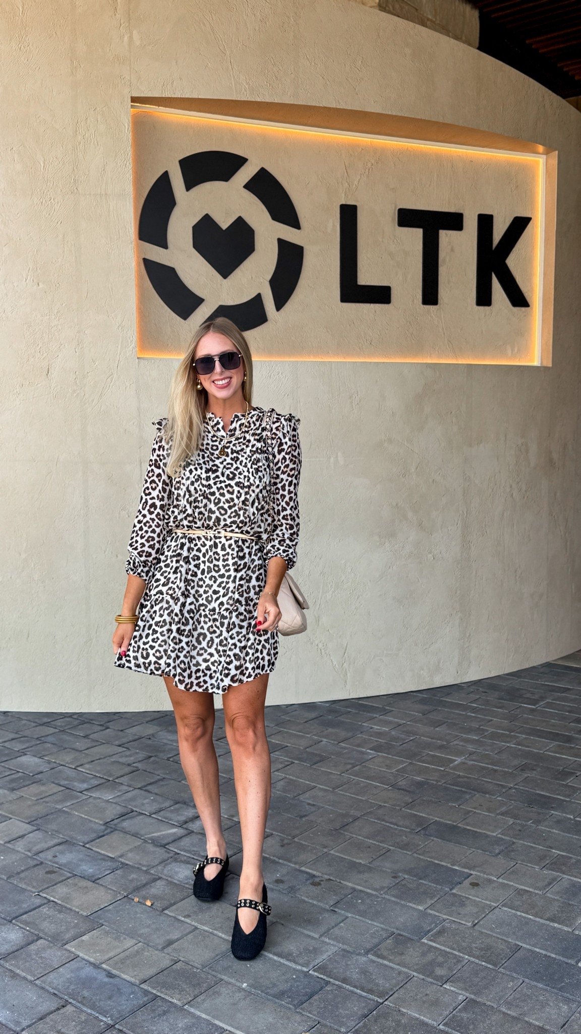 Leopard dress, Walmart dress, LTK conference, LTK con, time and tru, leopard mini dress, rothys flats 

#LTKFindsUnder50 #LTKShoeCrush #LTKCon