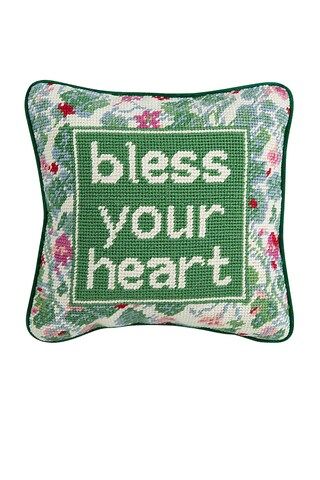 Bless Your Heart Needlepoint Pillow
                    
                    Furbish Studio | Revolve Clothing (Global)