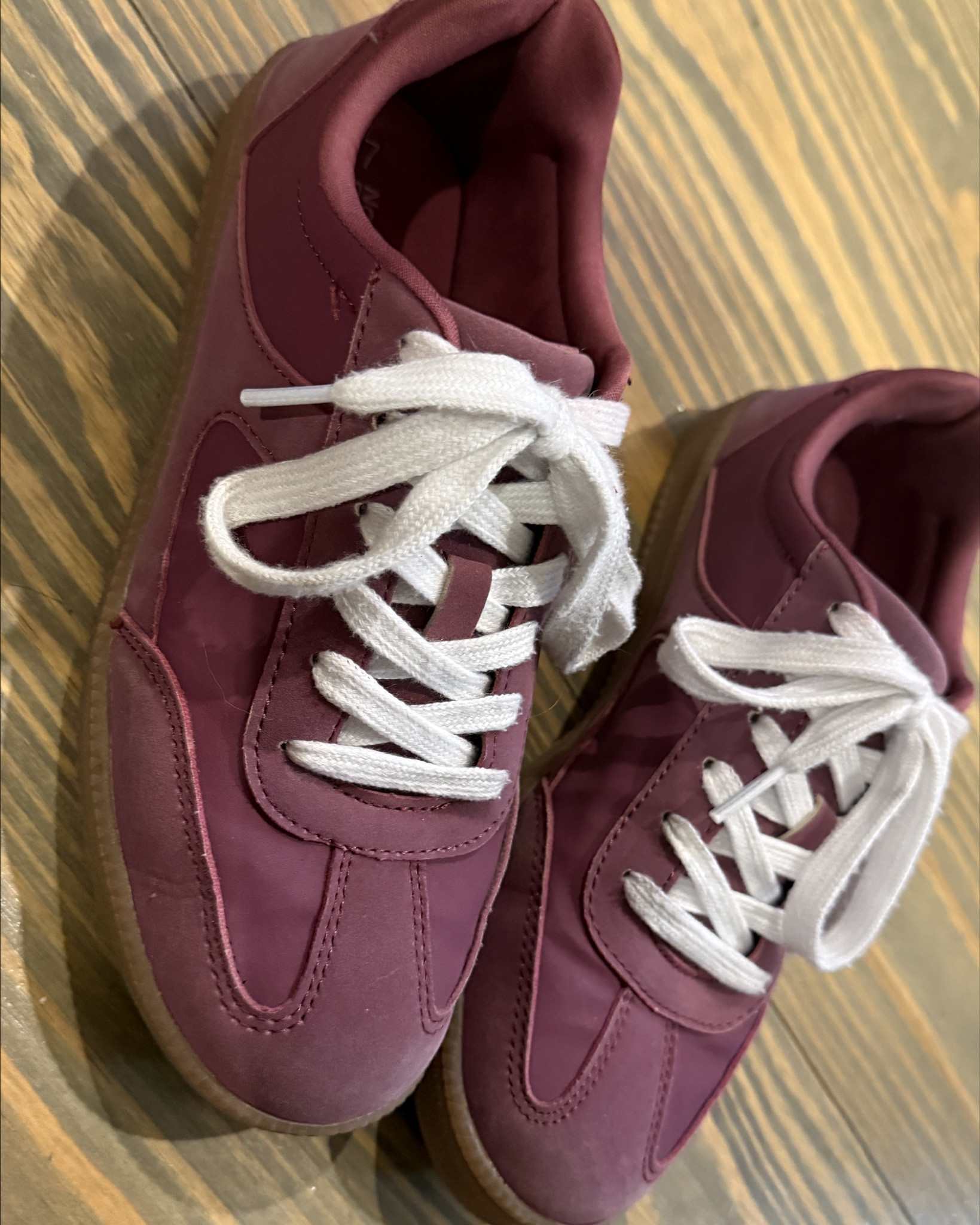 These No Boundaries tennis shoes have been by far my most favorite tennis shoes! Burgundy is on trend for the season. Picked up these No Boundaries Velvet laces with shoe charms. Honestly I won’t likely use the charms, the laces were so worth it! 

#LTKShoeCrush #LTKHoliday #LTKOver40
