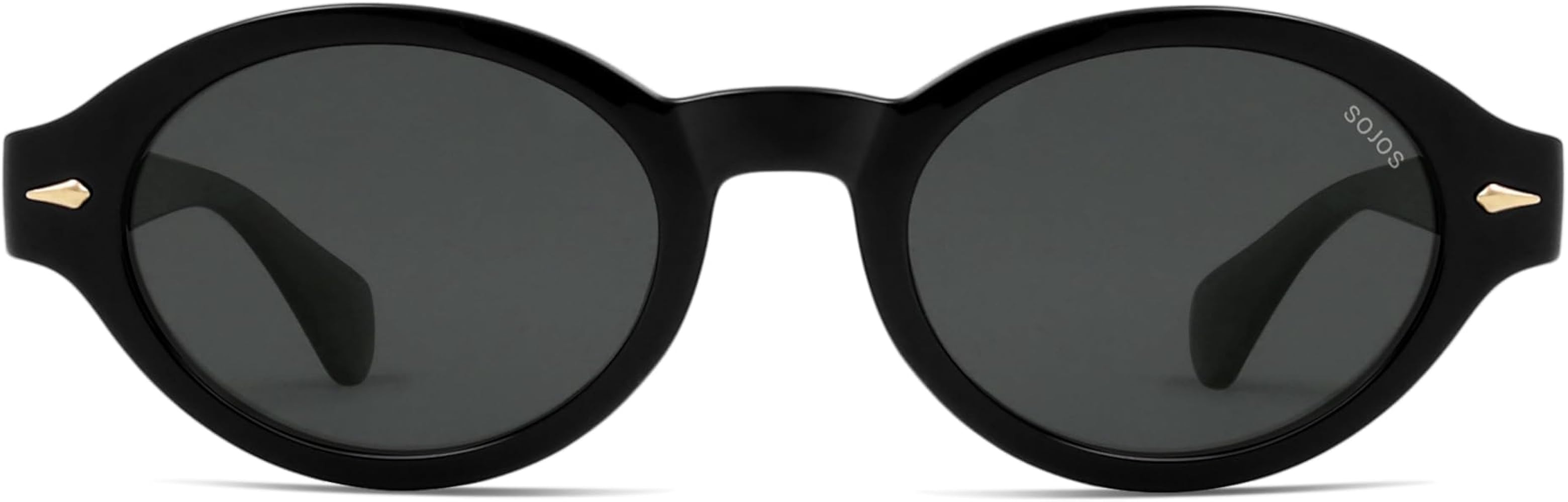 SOJOS Retro Oval Polarized Sunglasses for Women Men Chic Trendy 90s Sunnies Shades UV protection ... | Amazon (US)