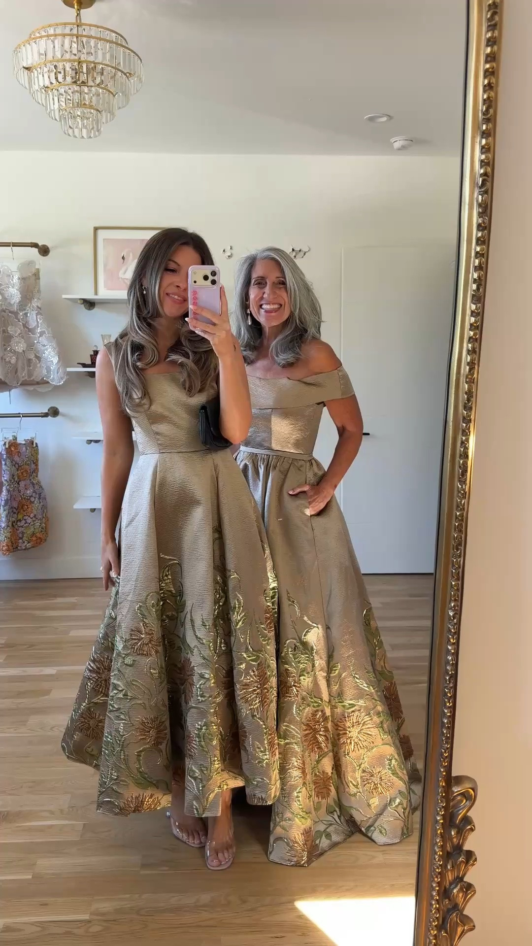 gold square-neck gown with floral embroidered skirt, gold off-shoulder gown with floral embroidered skirt mom and me formal wedding guest and mother of the bride dresses 💍

mac duggal: emerson10
vivrelle: emerson20
electric picks: emerson20

I’m 5’4” and wear a size small/2 

mom is 5’4” and wears a medium/6

fall wedding guest dresses, wedding guest dresses, cocktail dresses, semi-formal dresses, black tie wedding guest dresses, destination wedding guest dresses, garden party dresses, wedding guest outfit ideas, mom & me outfits, mom & me dresses, matching outfits, mother daughter outfits, family photo outfits, wedding guest dresses, mother of the bride, mother of the groom, wedding guest outfit ideas

#LTKootd #LTKSeasonal #LTKWedding
