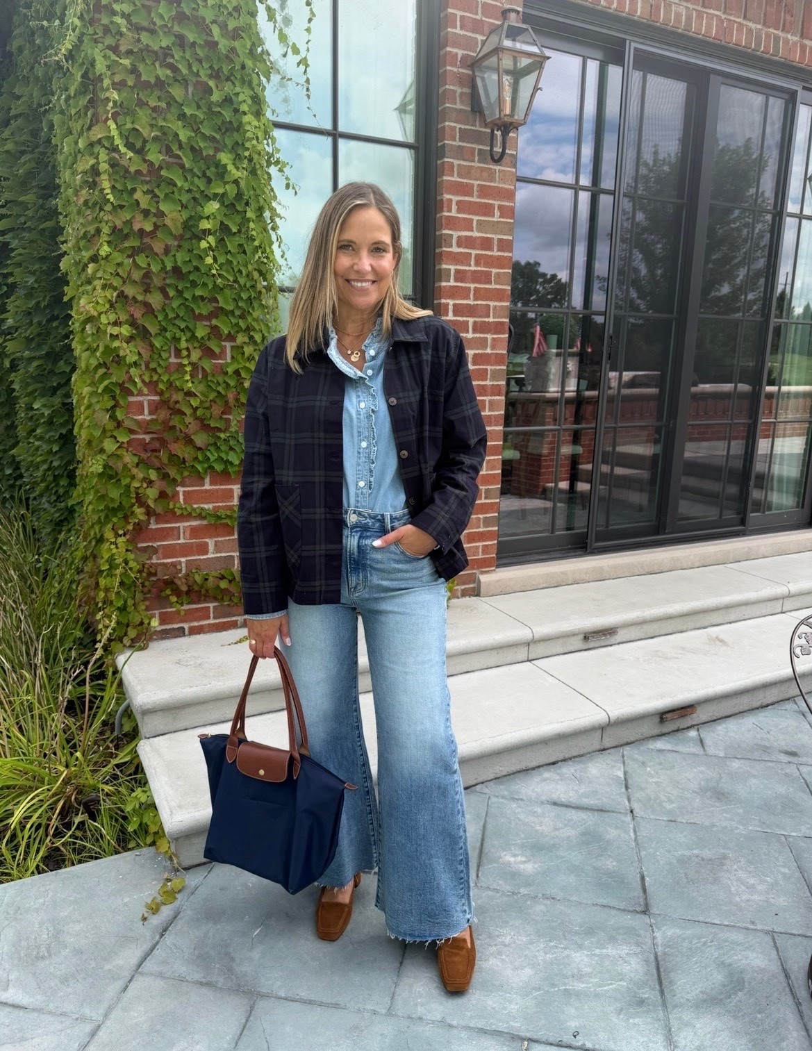 A simple denim-on-denim outfit with a fun patterned jacket layered on top. This Amazon denim top is one of my favorites, and it’s currently on sale for under $30. Such an easy Amazon fashion find for casual outfits, fall layering, and everyday denim looks.

#LTKgrwm #LTKdayinmylife #LTKootd