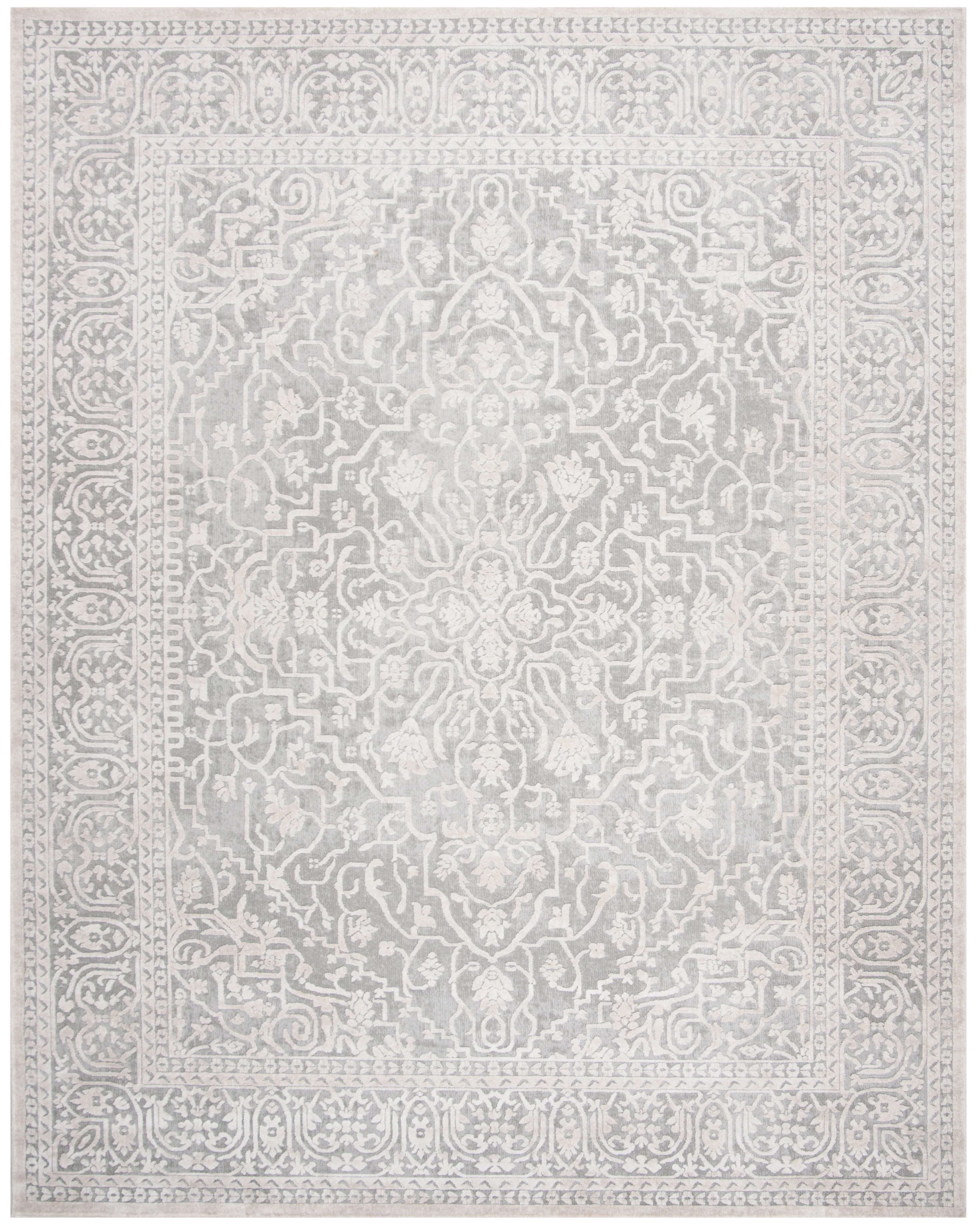 SAFAVIEH Reflection Dolkar Traditional Area Rug, Light Grey/Cream, 12' x 18' | Walmart (US)