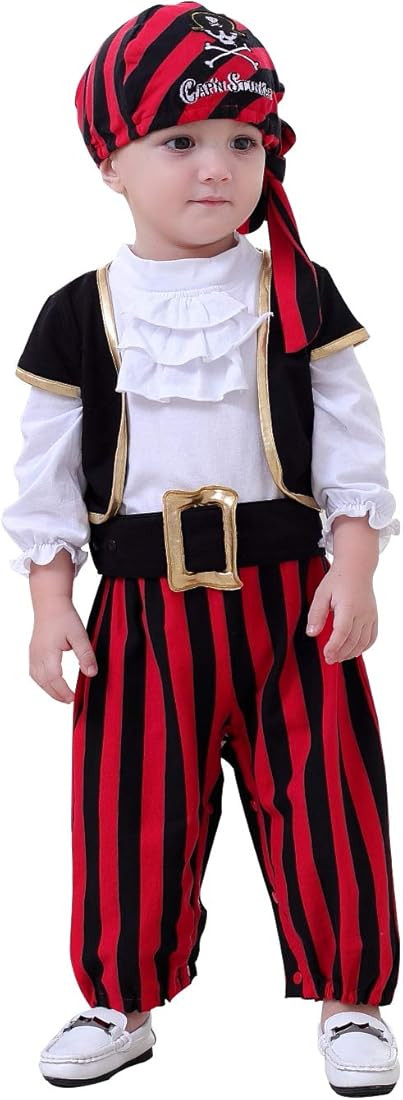 May's Baby Boys Captain Infant Costumes Cap Stinker Pirate Costume | Amazon (US)