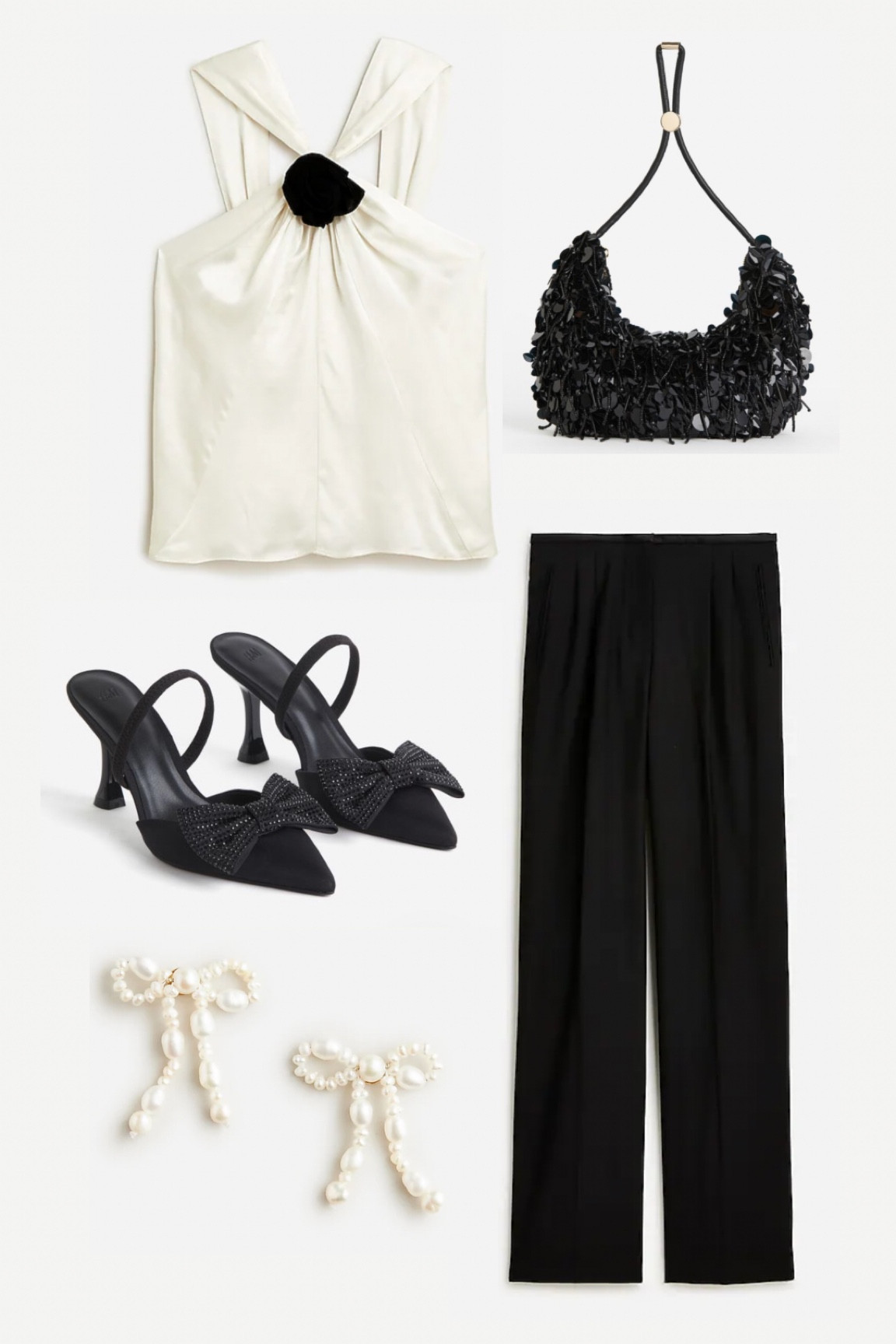 Holiday party outfit inspo 
•••
Sequin, evening bag, black heels, trouser pants, holiday party

#LTKSeasonal #LTKHoliday #LTKshoecrush