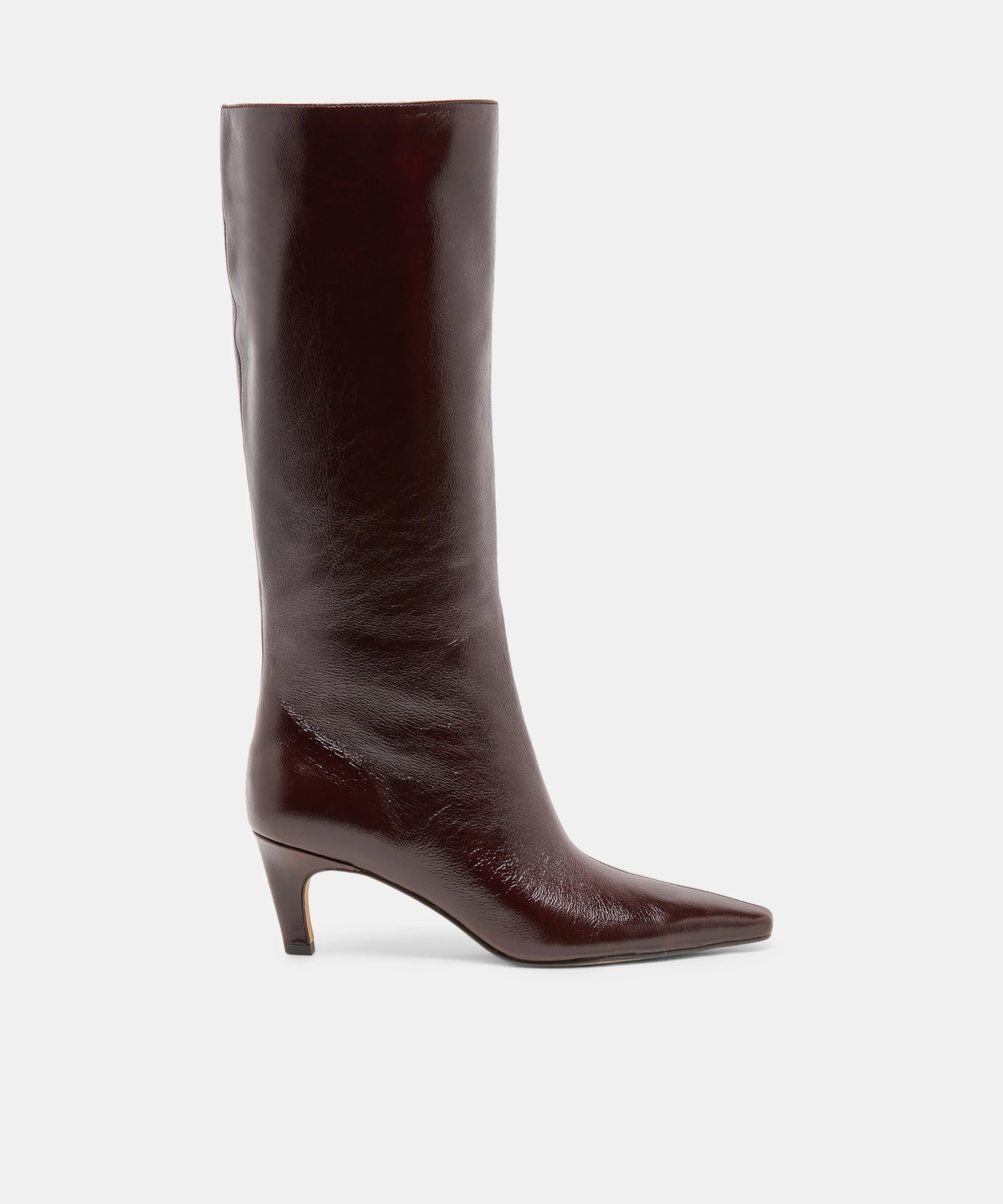 Jazmin Boots in Black Cherry Leather Size 7 By Dolce Vita | DolceVita.com