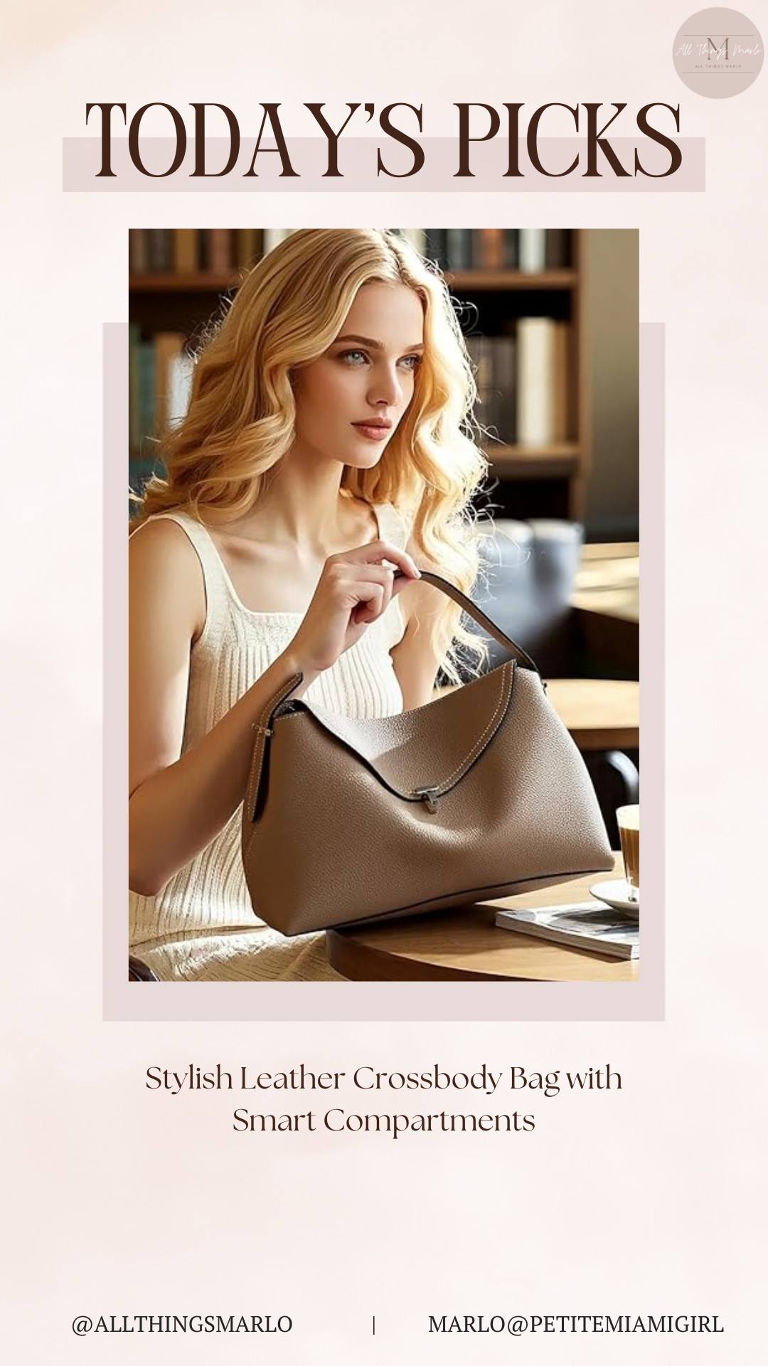 Stylish Leather Crossbody Bag with Smart Compartments 

 #LTKWorkwear #LTKTravel