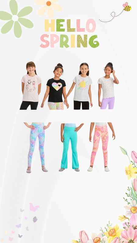 Cute spring outfits for girls age 8 years old! From target, of course! Adorable t-shirts and leggings! 

#LTKSeasonal #LTKkids #LTKfamily