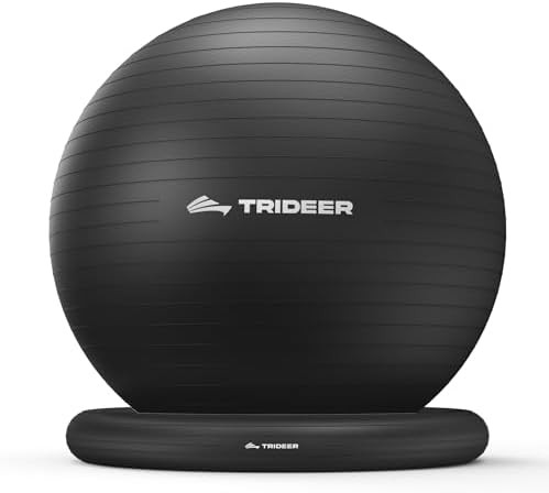 Trideer Exercise Ball for Office Desk, Yoga Ball Chair to Relieve Back Pain, Stability & Fitness ... | Amazon (US)