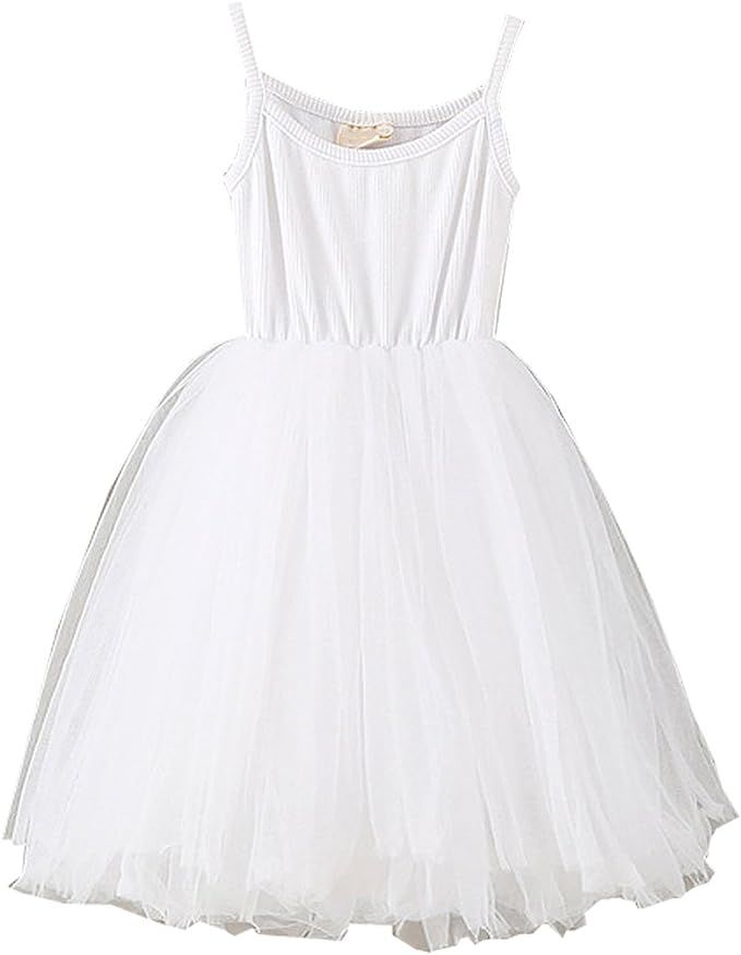 LYXIOF Baby Girls Toddler Tutu Dress Long Sleeve/Sleeveless Princess Infant Tulle Sundress | Amazon (US)
