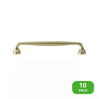 Mason 6-1/4 in. Satin Brass Drawer Pull (10-Pack) | The Home Depot