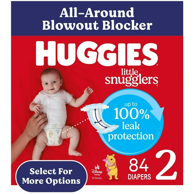 Huggies Little Snugglers Baby Diapers, Size 2 (12-18 lbs), 84 Count (Select for More) | Walmart (US)