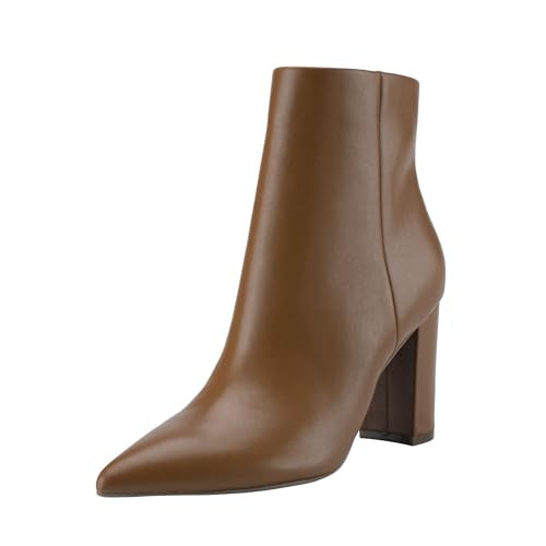 Marc Fisher Women's Glorena Ankle Boot, Medium Natural Leather, 11 | Amazon (US)