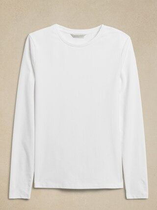 Refined Crew-Neck T-Shirt | Banana Republic (CA)