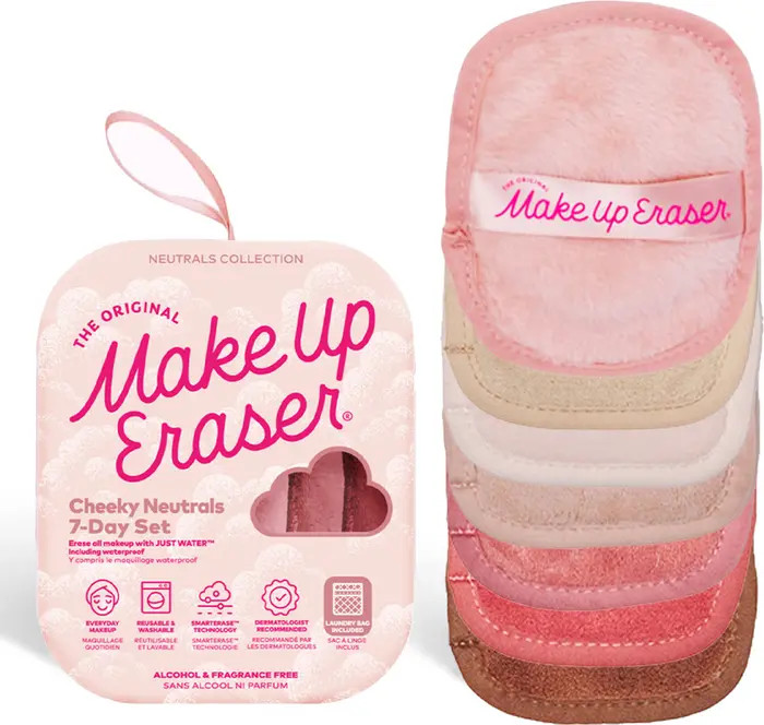 Neutral 7-Day MakeUp Eraser Set with Laundry Bag | Nordstrom