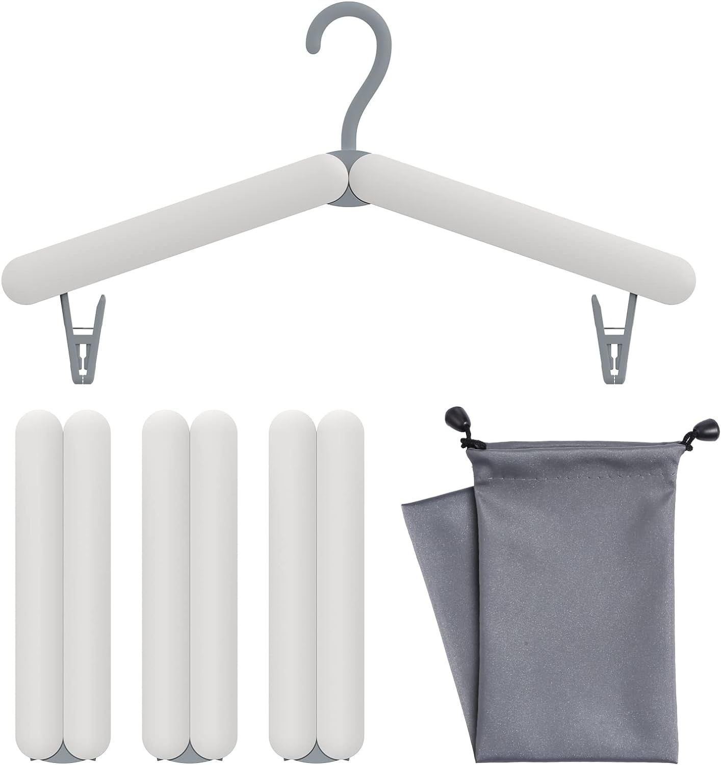 Travel Hangers Foldable Hangers Clothes Hangers Collapsible Hangers for Clothes Travel Essentials... | Amazon (US)