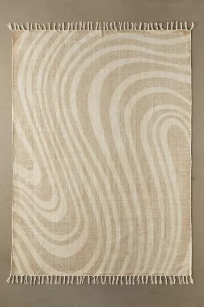 Swirl Brushed Rug | Urban Outfitters (US and RoW)