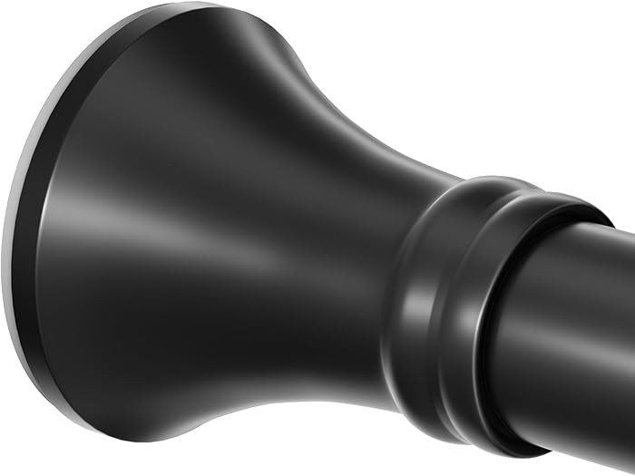 YNL Matte Black Shower Curtain Rod 36-84 Inch(3-7ft), No Slip No Drill Stainless Steel Spring Ten... | Amazon (US)