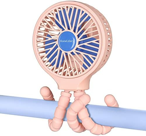 HomeLifairy Stroller Fan Clip On Baby Rechargeable 2600mAh Portable Fan Battery Operated Fan Mini... | Amazon (US)