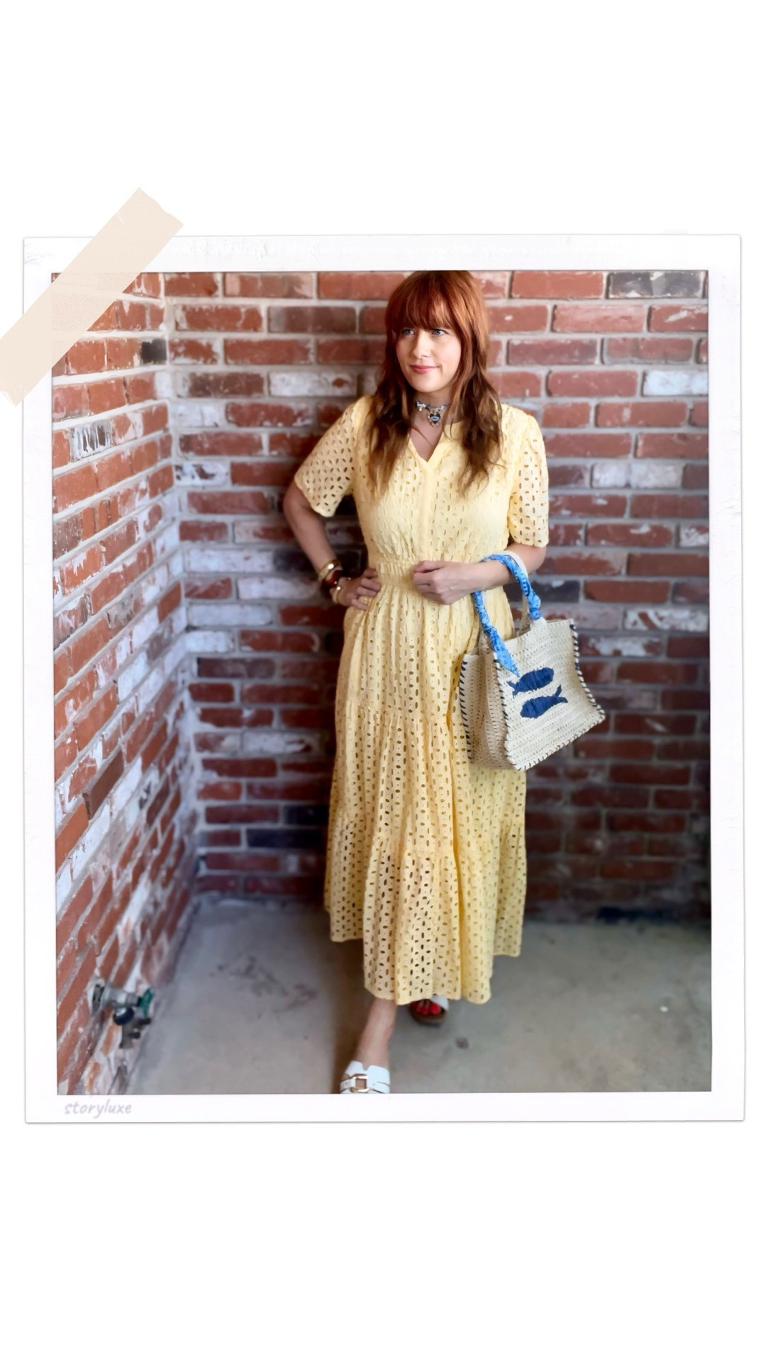 Wearing a beautiful yellow eyelet dress! Available in various colors on Amazon.
I paired it with a fun straw bag from Walmart. Perfect for summer 

#LTKootd #LTKOver40 #LTKgrwm