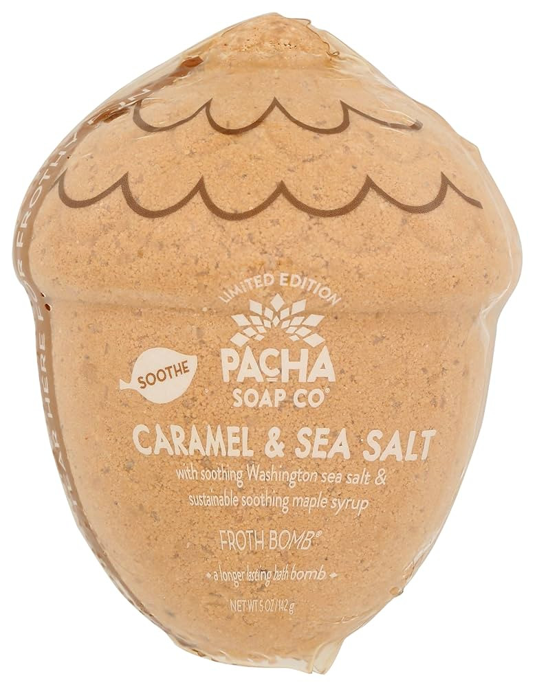 PACHA SOAP Caramel & Sea Salt Froth Bomb, 4.5 OZ | Amazon (US)
